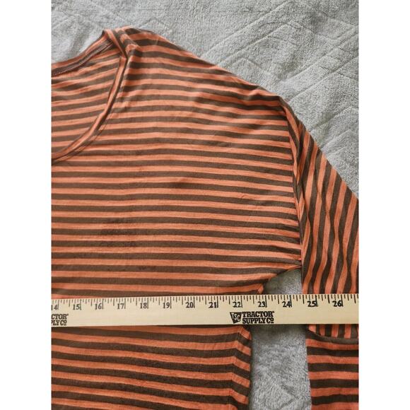 BCBG Maxazria Dolamn Long Sleeve Striped Knit Cropped Top Size Small - Picture 6 of 11